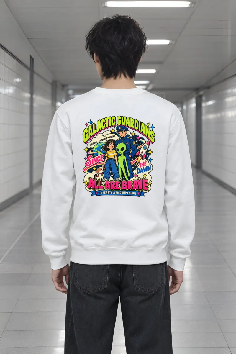 "Interstellar Companions" Heavy Blend Unisex Crewneck Sweatshirt