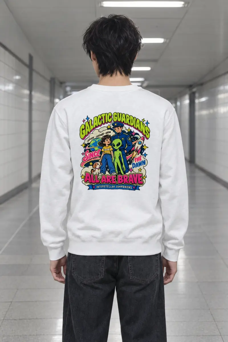 "Interstellar Companions" Heavy Blend Unisex Crewneck Sweatshirt