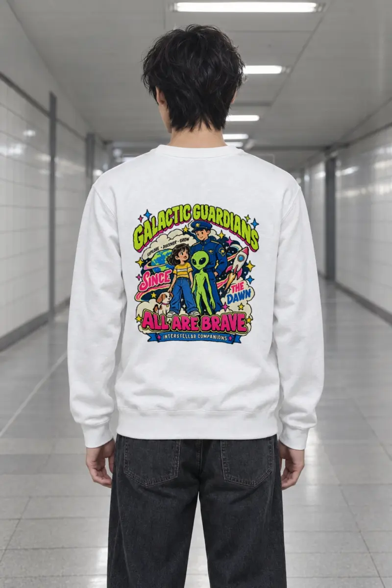 "Interstellar Companions" Heavy Blend Unisex Crewneck Sweatshirt