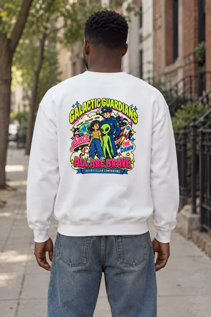 "Interstellar Companions" Heavy Blend Unisex Crewneck Sweatshirt