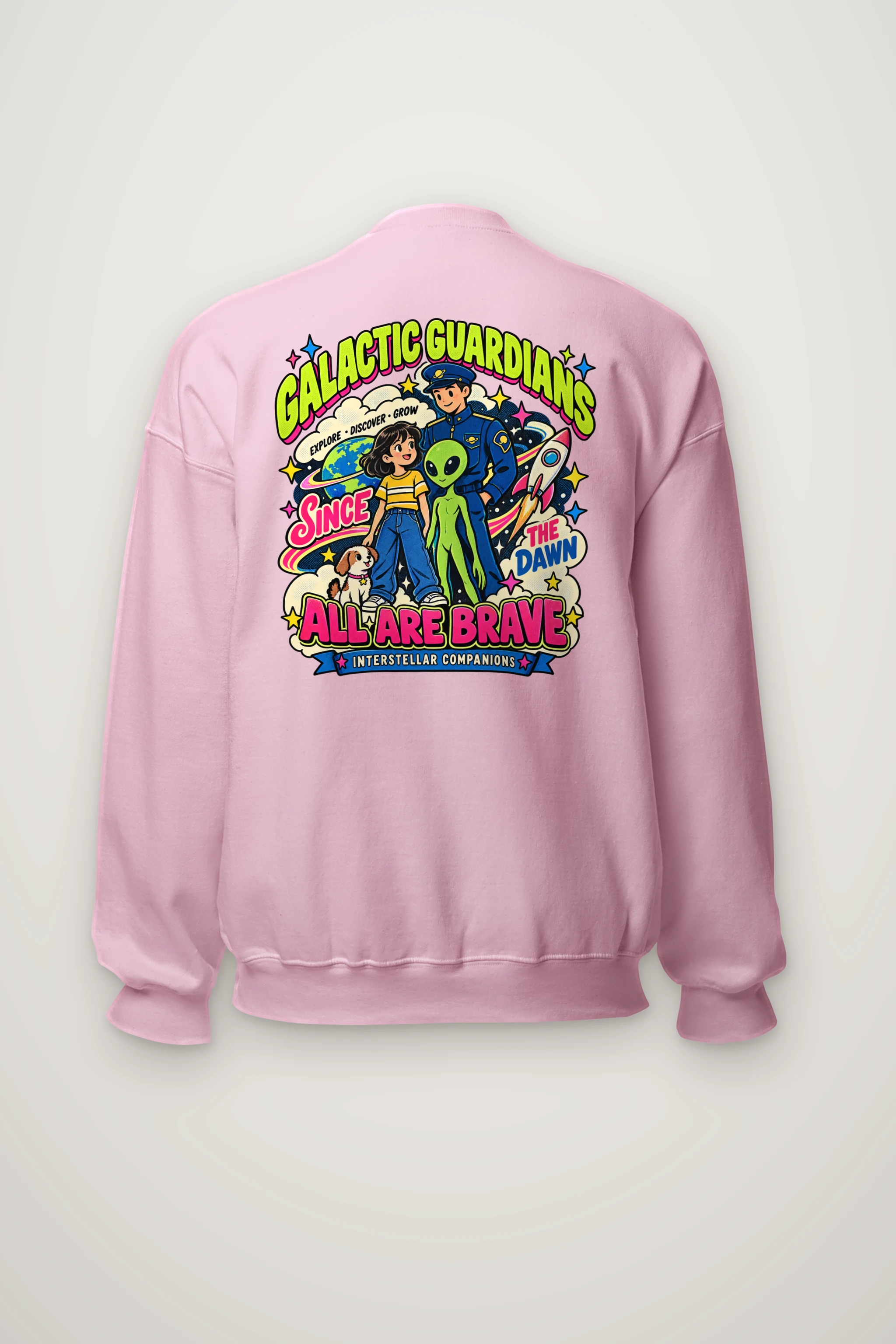 "Interstellar Companions" Heavy Blend Unisex Crewneck Sweatshirt