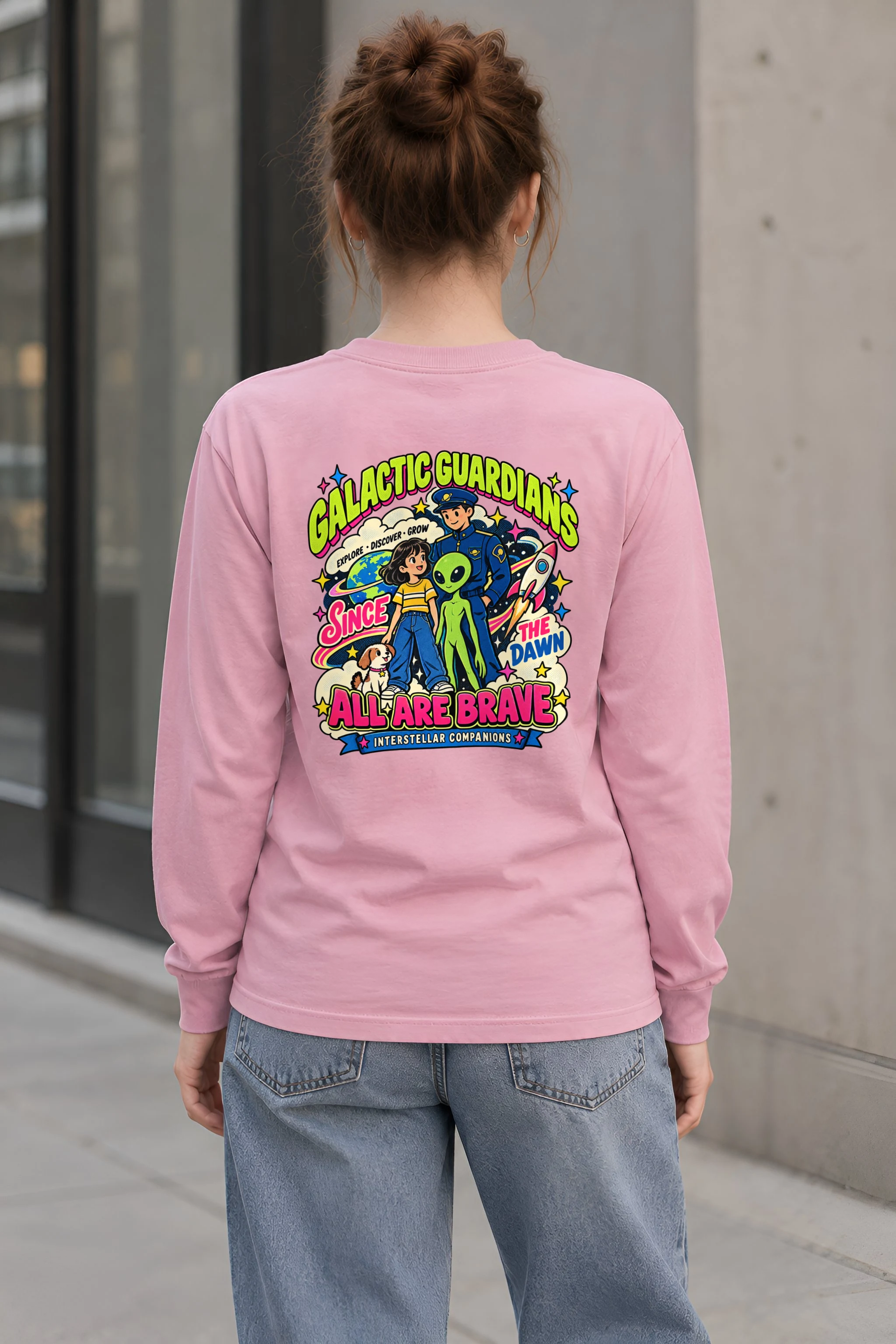 "Interstellar Companions" Unisex Longsleeve T-shirt