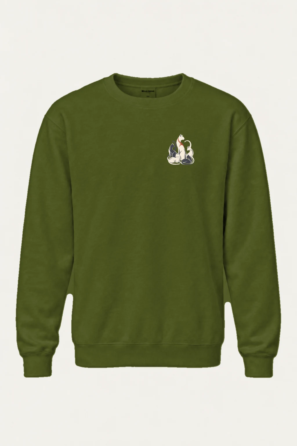 "Intertwined Five Cats" Heavy Blend Unisex Crewneck Sweatshirt