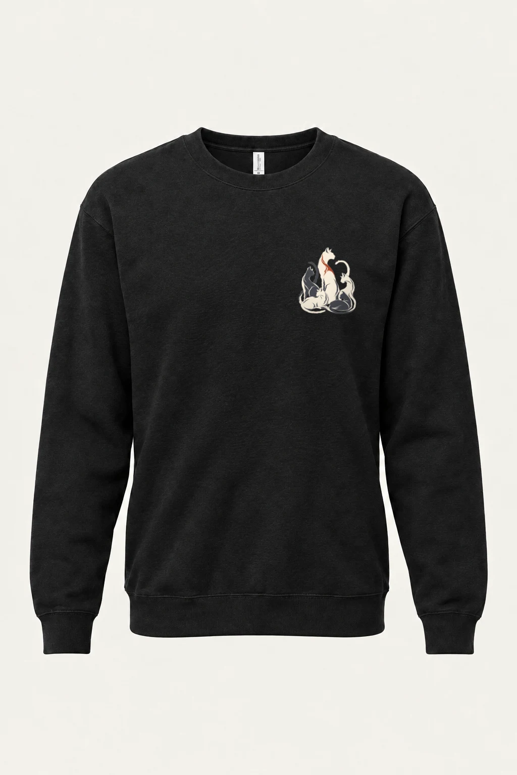 "Intertwined Five Cats" Heavy Blend Unisex Crewneck Sweatshirt