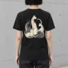 "Intertwined Five Cats" Heavyweight Unisex Crewneck T-shirt | Gildan 5000