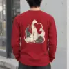 "Intertwined Five Cats" Unisex Longsleeve T-shirt