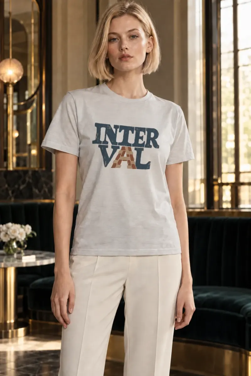 "Interval Brick" Heavyweight Unisex Crewneck T-shirt | Gildan 5000