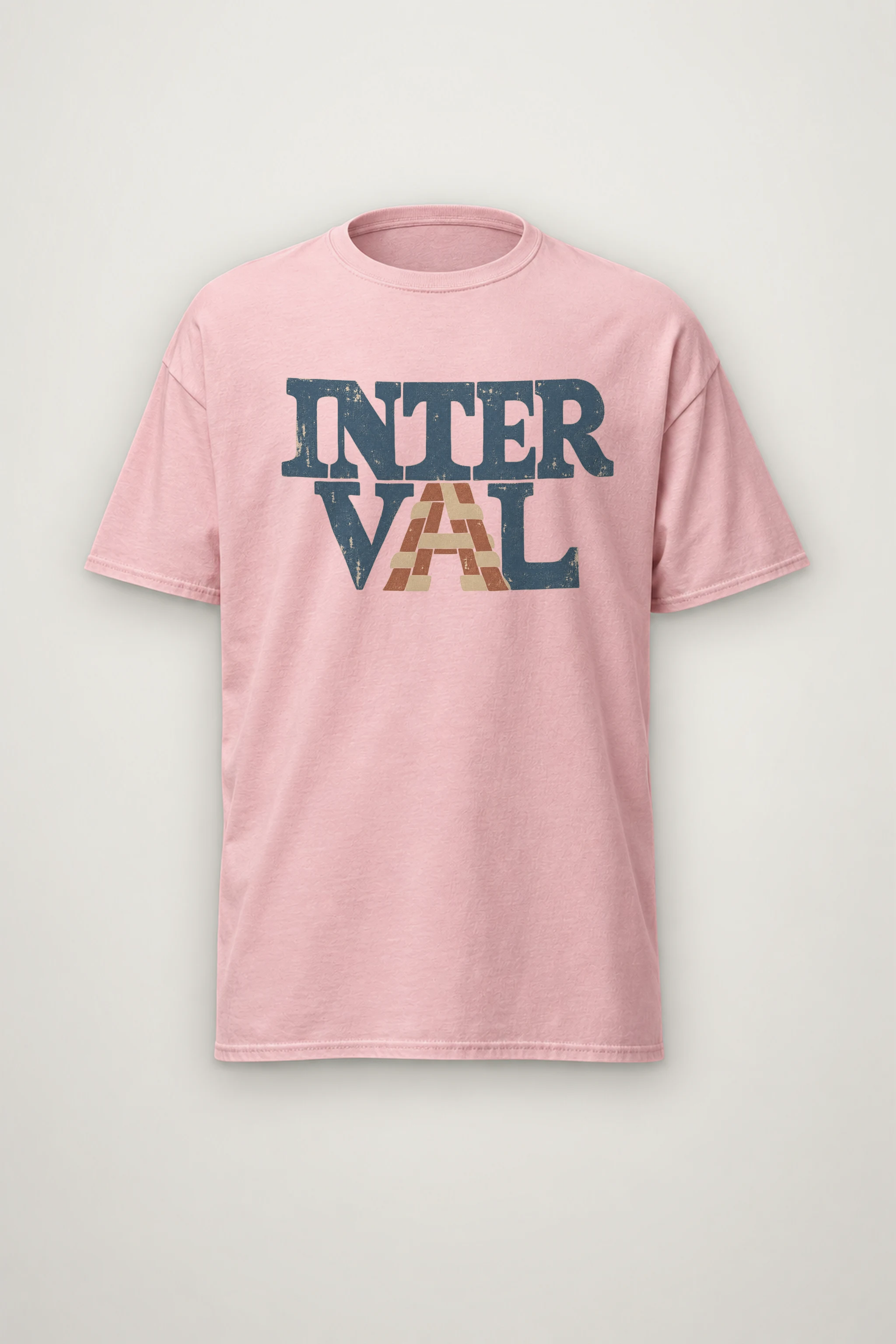 "Interval Brick" Heavyweight Unisex Crewneck T-shirt