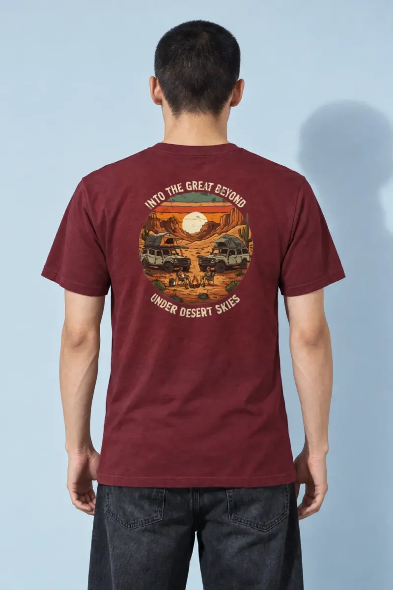 "Into The Great Beyond" Heavyweight Unisex Crewneck T-shirt