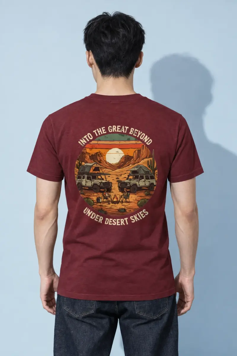 "Into The Great Beyond" Heavyweight Unisex Crewneck T-shirt
