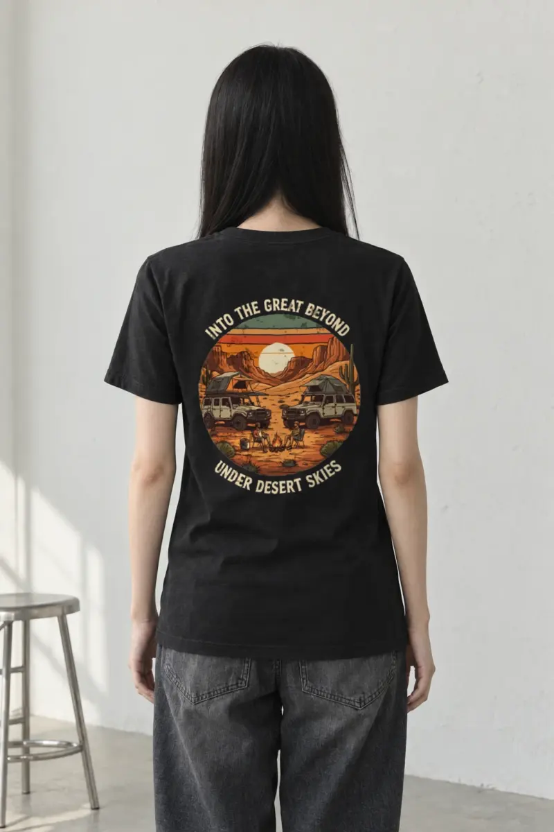 "Into The Great Beyond" Heavyweight Unisex Crewneck T-shirt