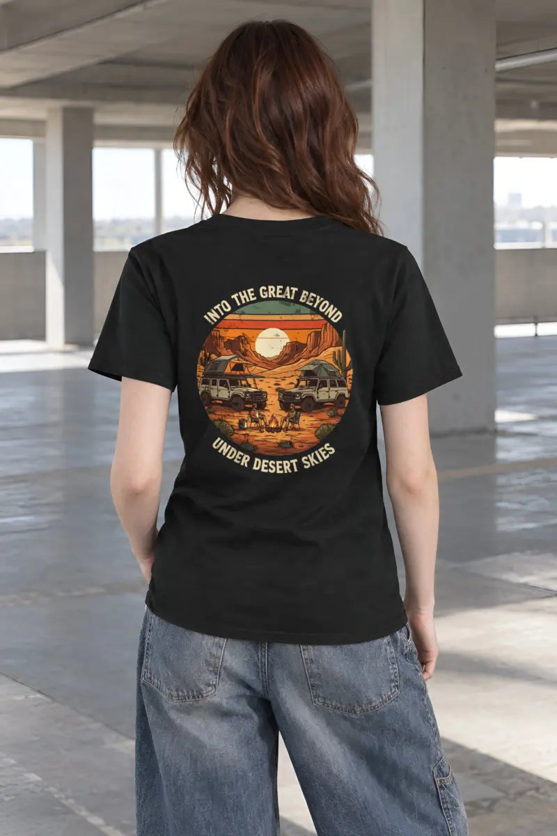 "Into The Great Beyond" Heavyweight Unisex Crewneck T-shirt