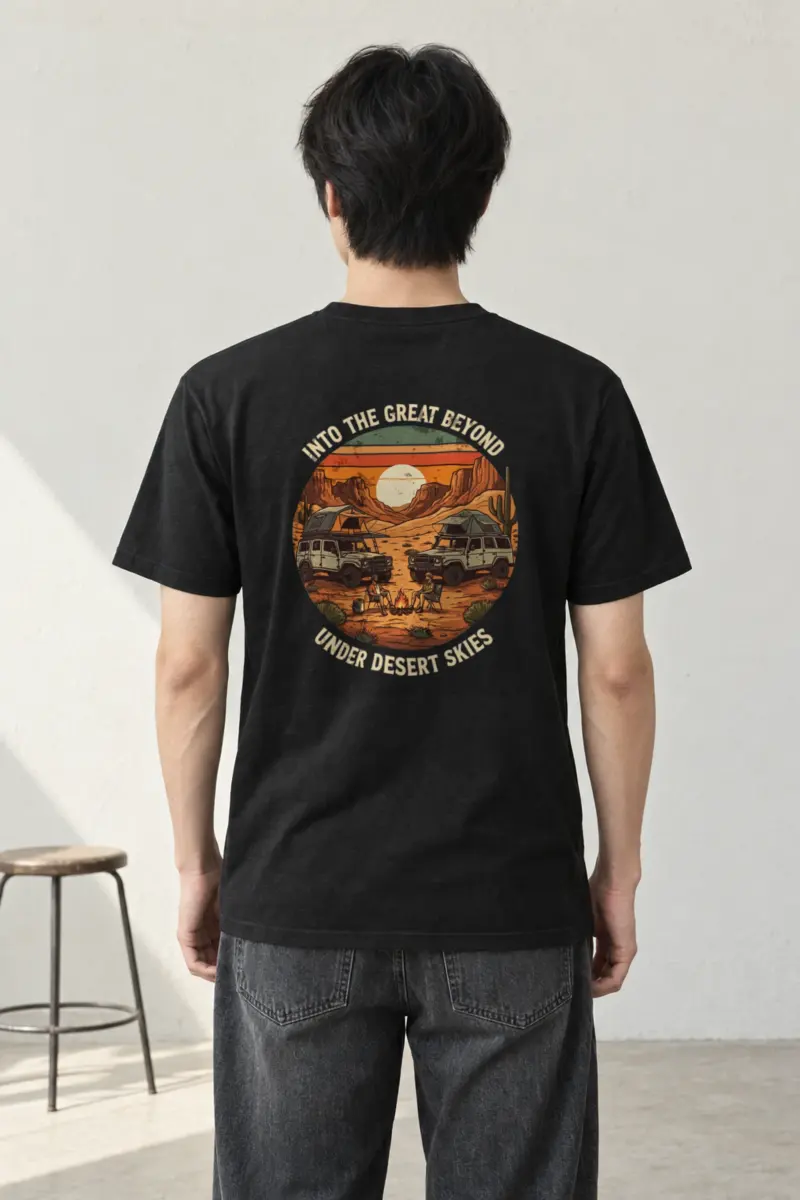 "Into The Great Beyond" Heavyweight Unisex Crewneck T-shirt