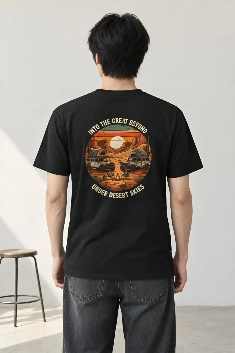 "Into The Great Beyond" Heavyweight Unisex Crewneck T-shirt