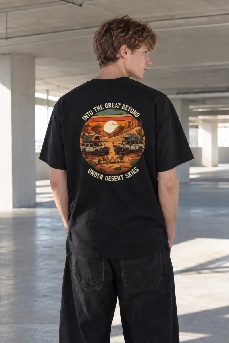 "Into The Great Beyond" Heavyweight Unisex Crewneck T-shirt | Gildan 5000