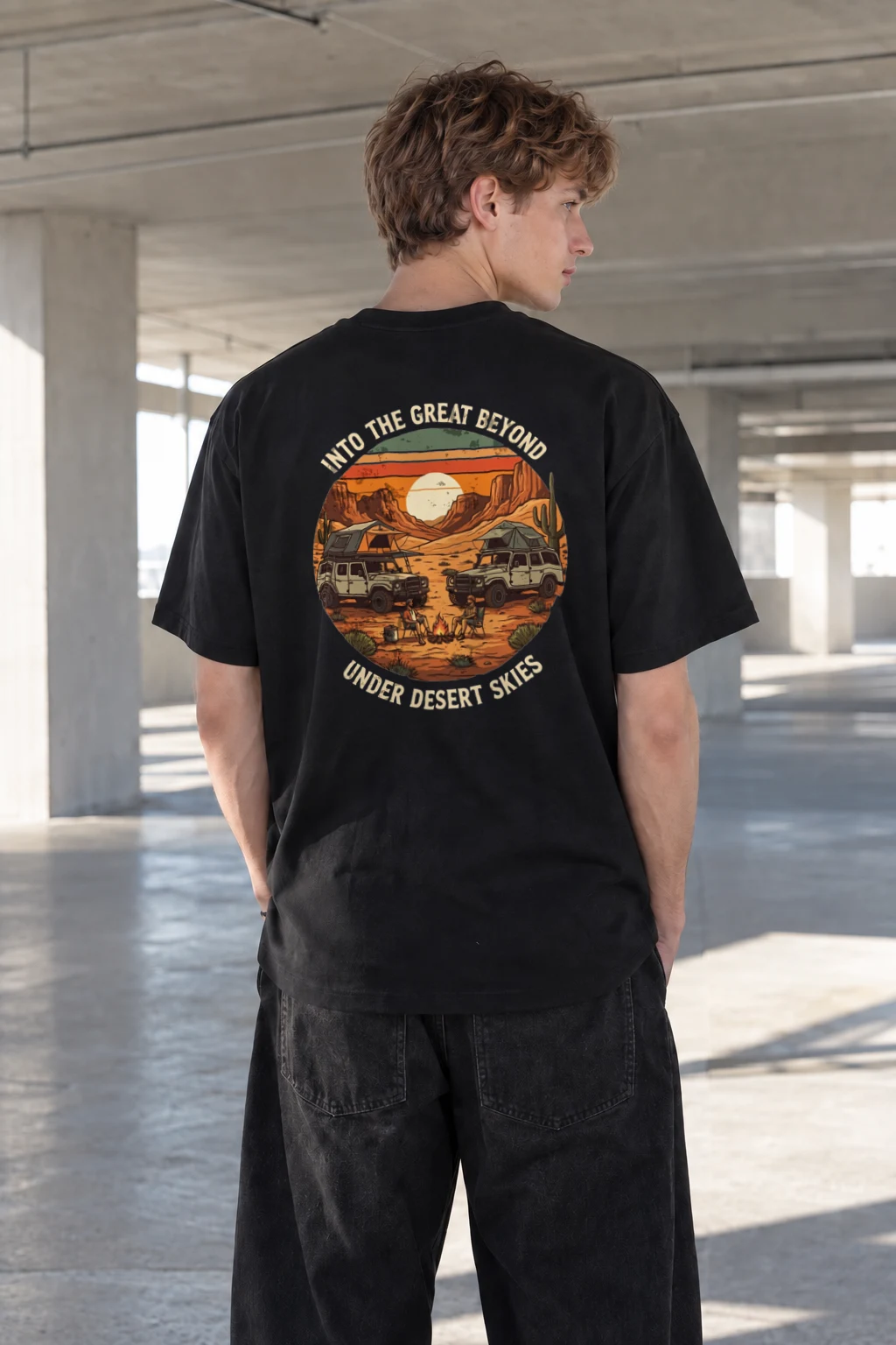 "Into The Great Beyond" Heavyweight Unisex Crewneck T-shirt | Gildan 5000