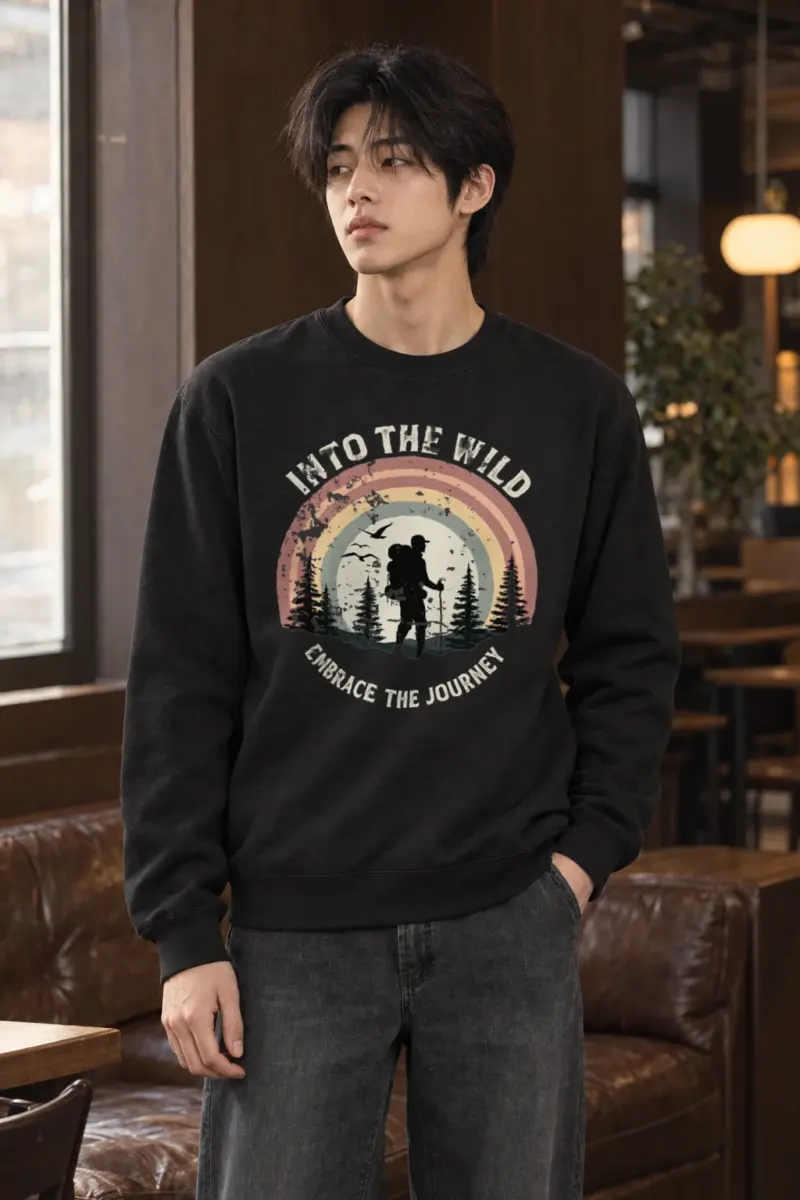 "Into The Wild" Heavy Blend Unisex Crewneck Sweatshirt