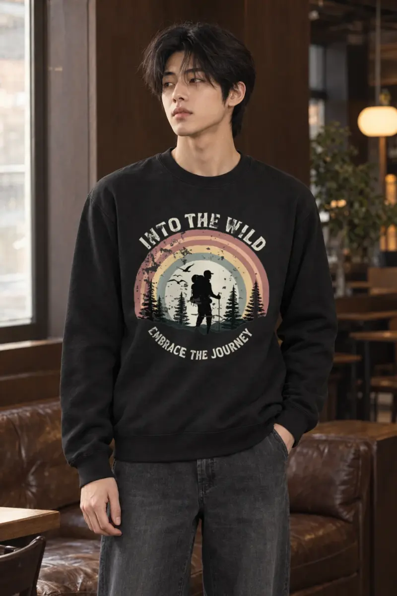 "Into The Wild" Heavy Blend Unisex Crewneck Sweatshirt