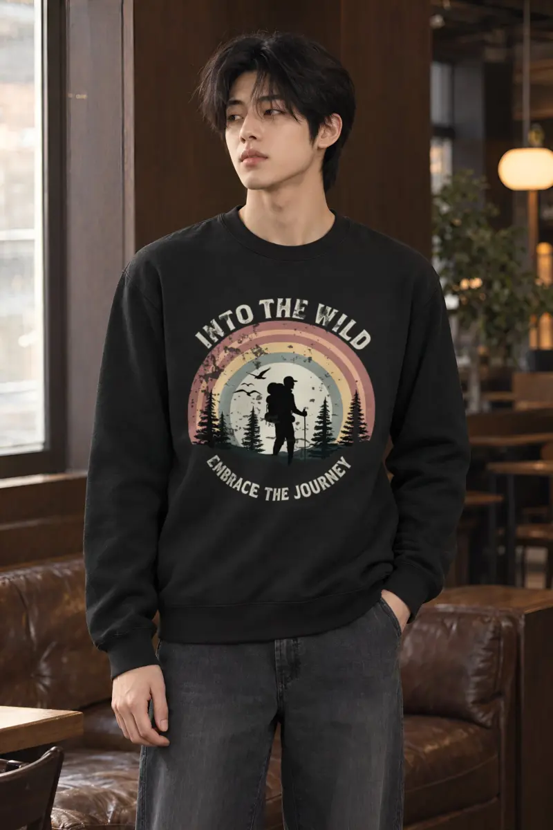 "Into The Wild" Heavy Blend Unisex Crewneck Sweatshirt