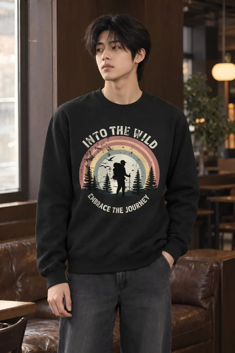 "Into The Wild" Heavy Blend Unisex Crewneck Sweatshirt