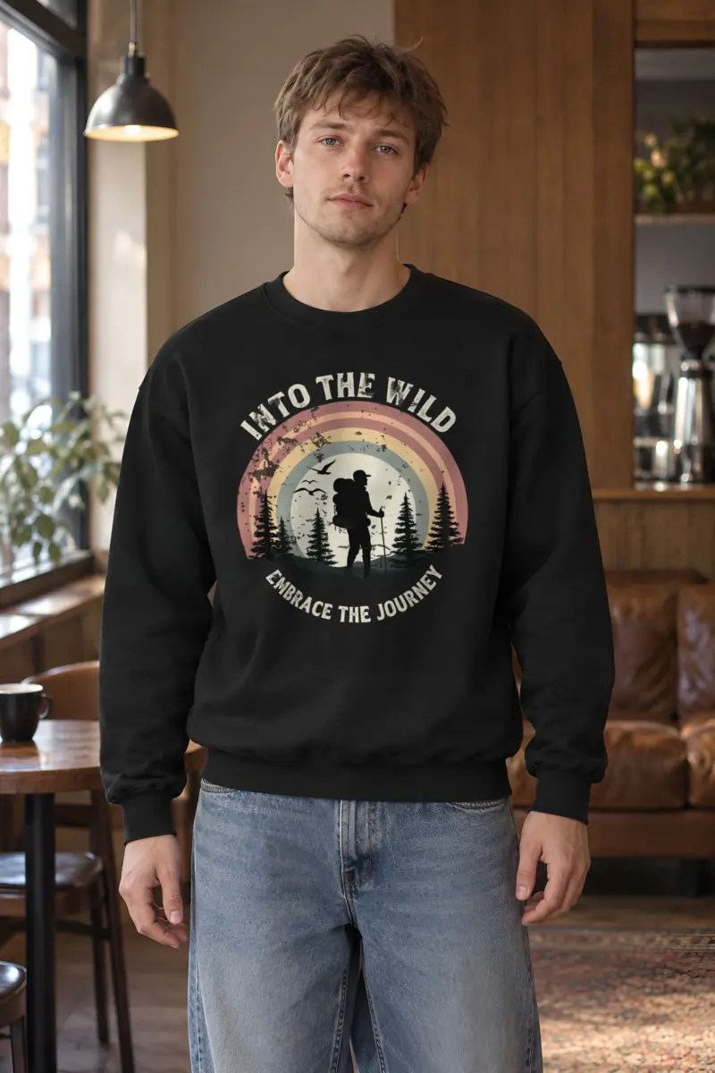 "Into The Wild" Heavy Blend Unisex Crewneck Sweatshirt
