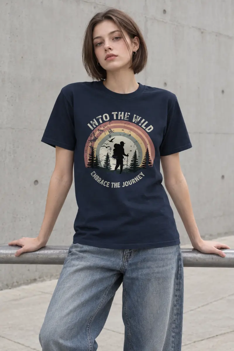 "Into The Wild" Heavyweight Unisex Crewneck T-shirt
