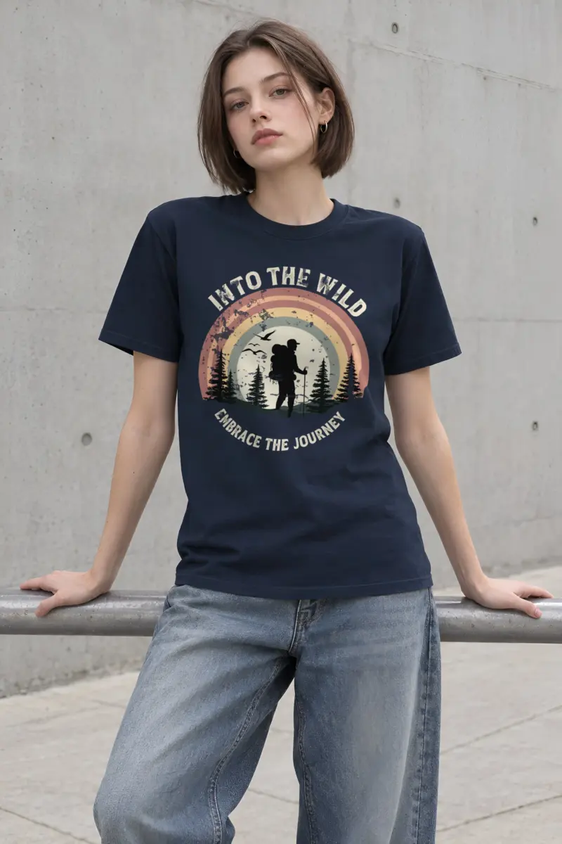"Into The Wild" Heavyweight Unisex Crewneck T-shirt