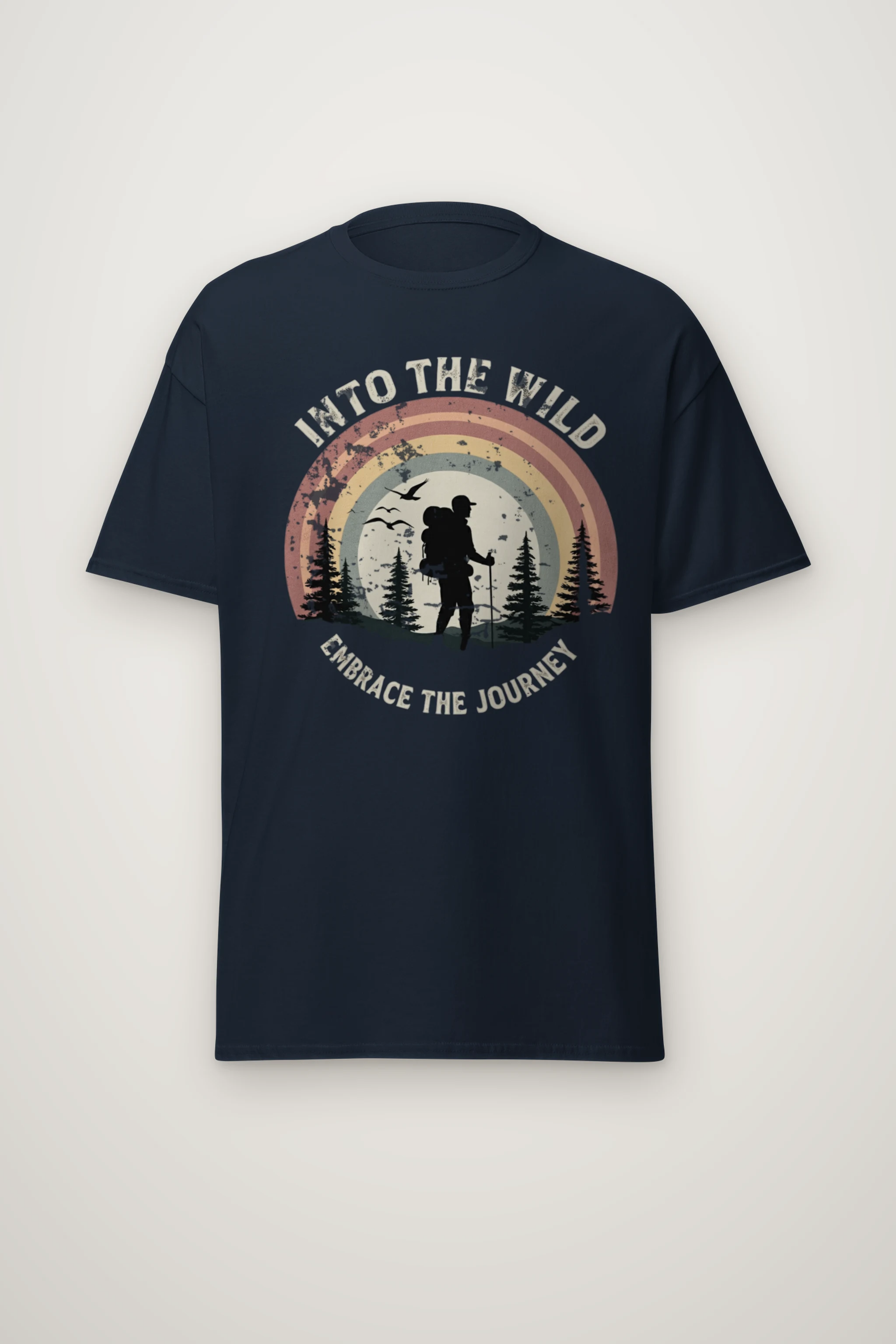 "Into The Wild" Heavyweight Unisex Crewneck T-shirt