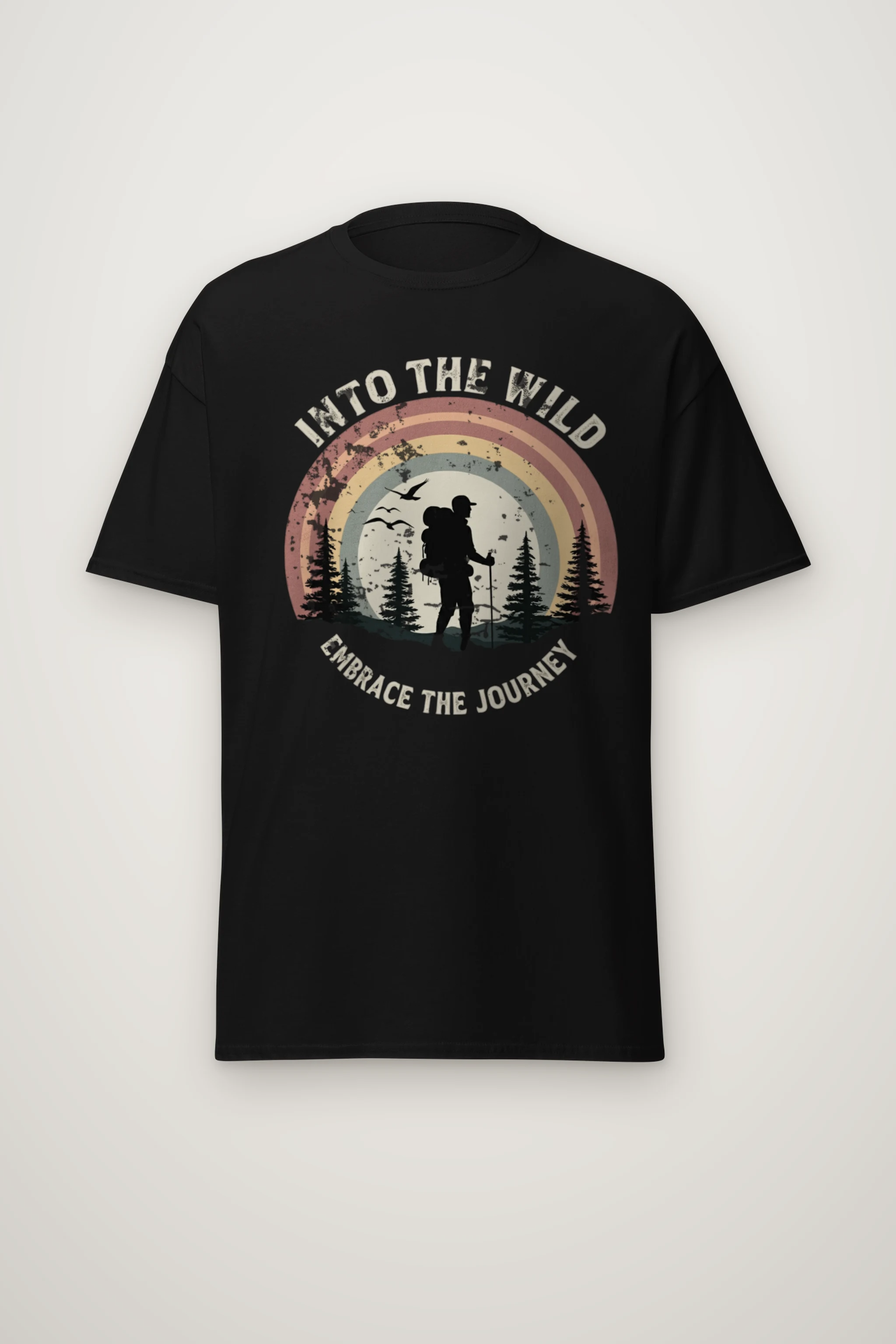 "Into The Wild" Heavyweight Unisex Crewneck T-shirt