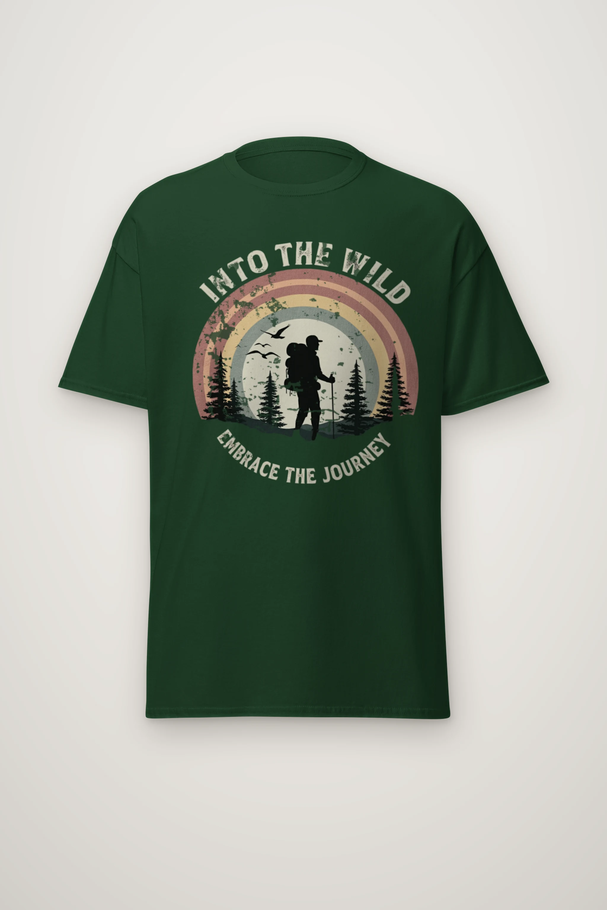 "Into The Wild" Heavyweight Unisex Crewneck T-shirt