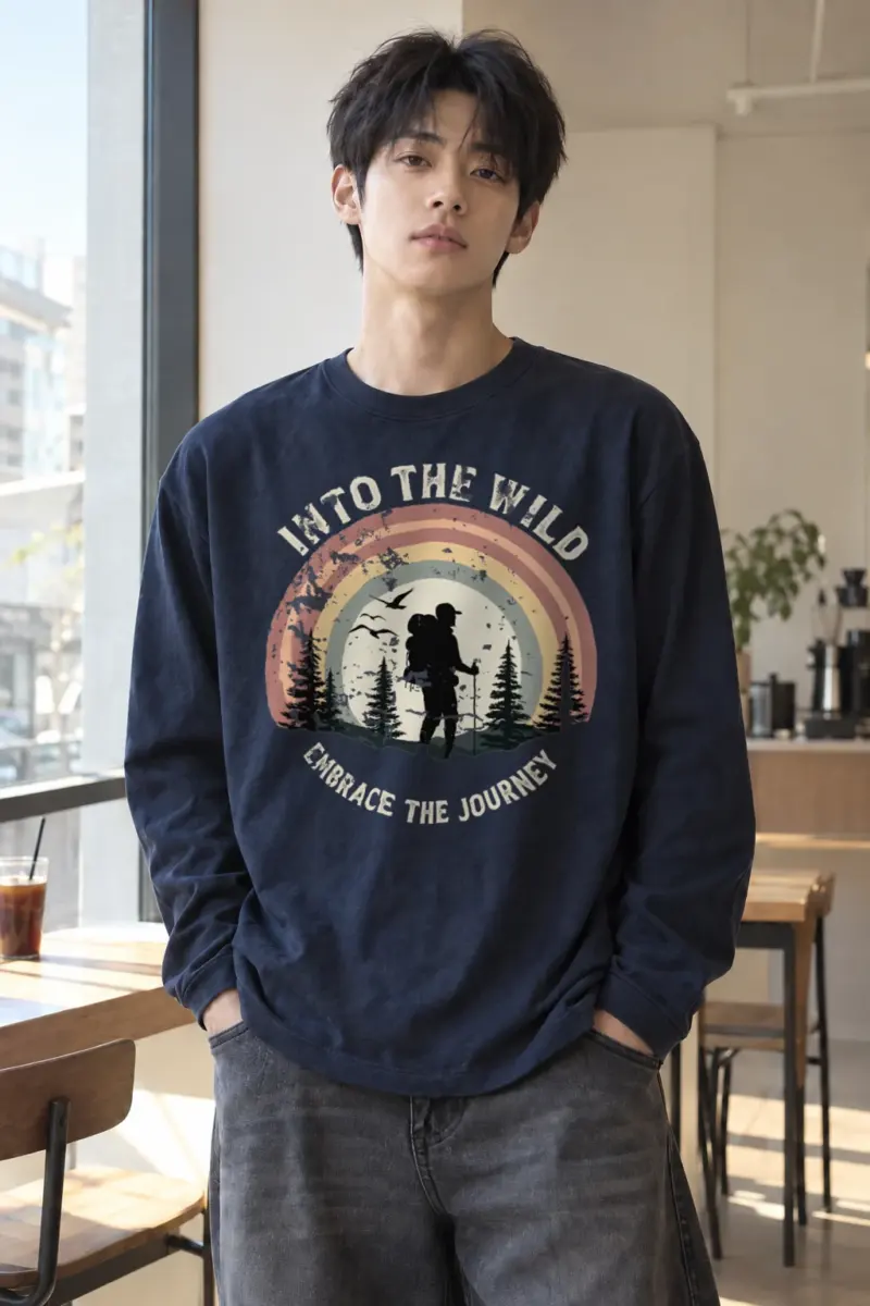 “Into The Wild” Unisex Longsleeve T-shirt | Gildan 2400