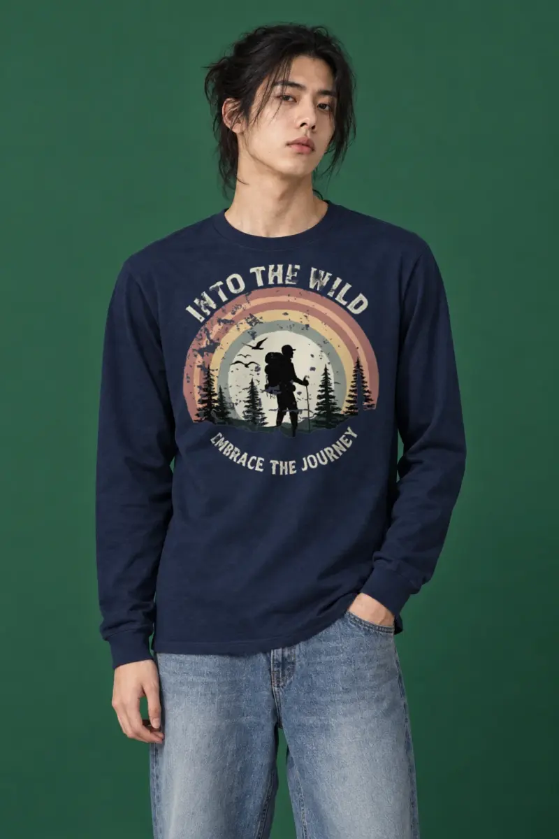 "Into The Wild" Unisex Longsleeve T-shirt | Gildan 2400