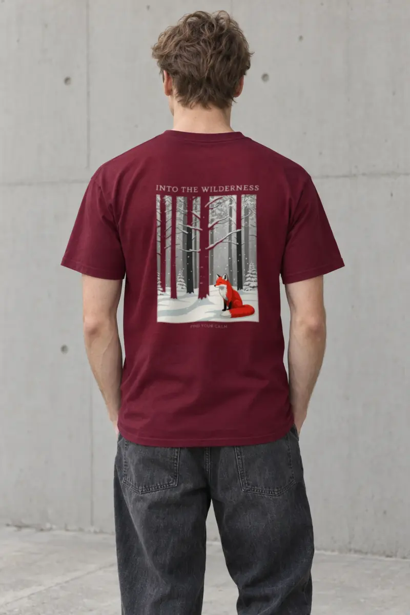 "Into The Wilderness" Heavyweight Unisex Crewneck T-shirt