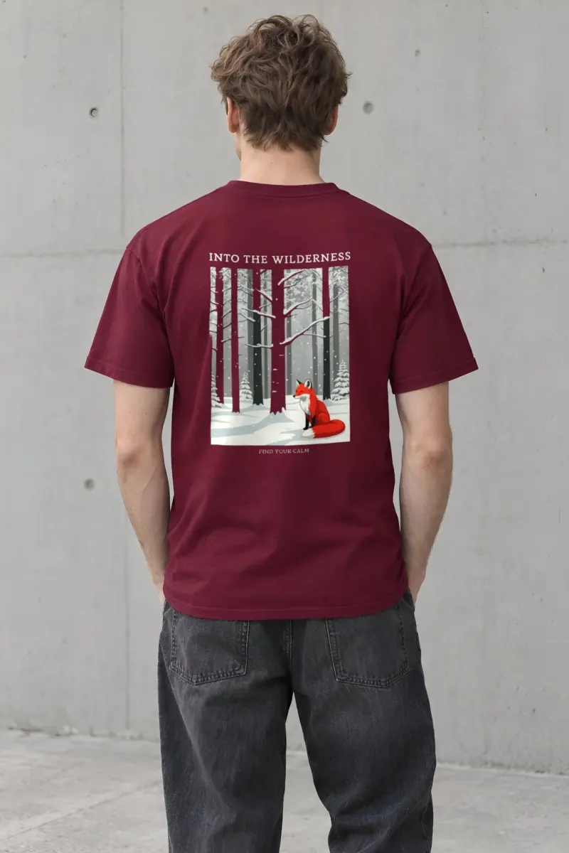 "Into The Wilderness" Heavyweight Unisex Crewneck T-shirt