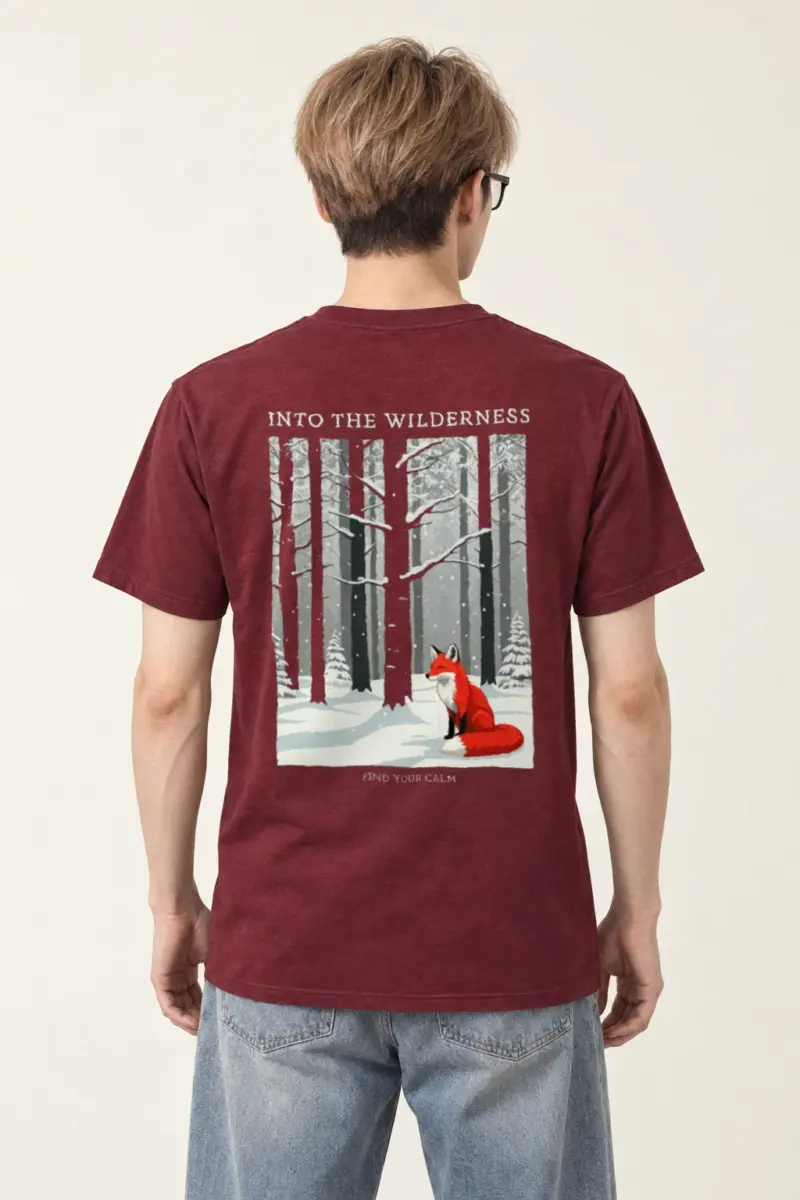 "Into The Wilderness" Heavyweight Unisex Crewneck T-shirt
