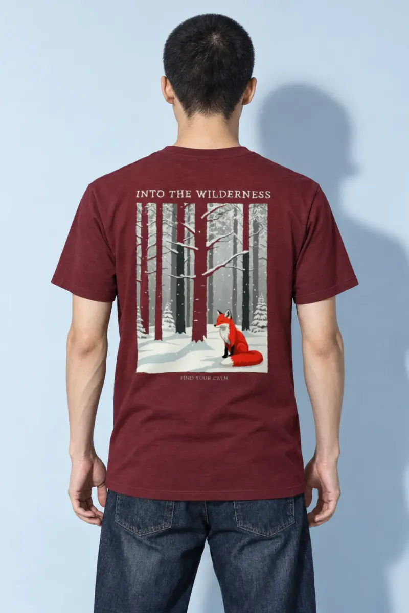 "Into The Wilderness" Heavyweight Unisex Crewneck T-shirt