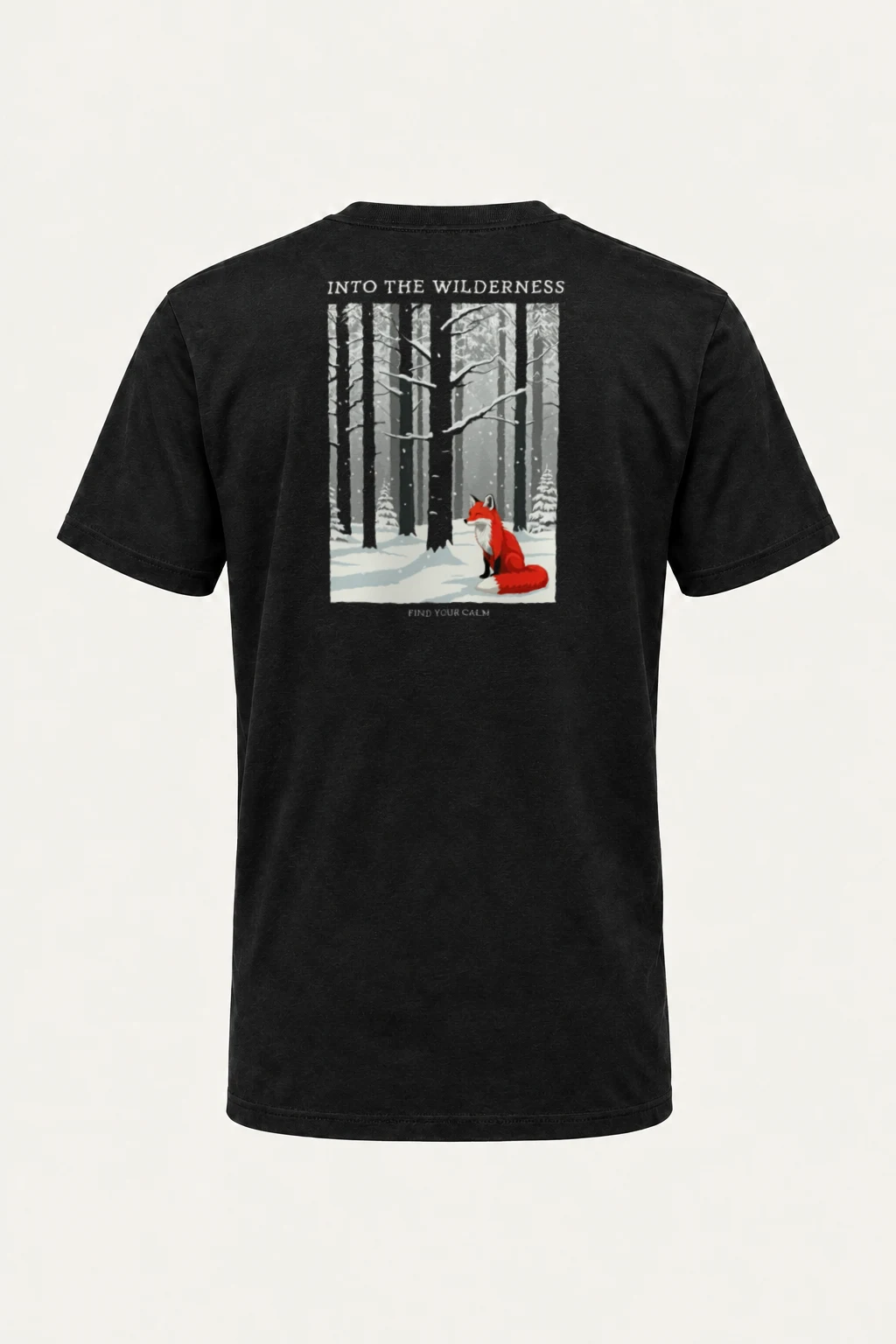 "Into The Wilderness" Heavyweight Unisex Crewneck T-shirt | Gildan 5000