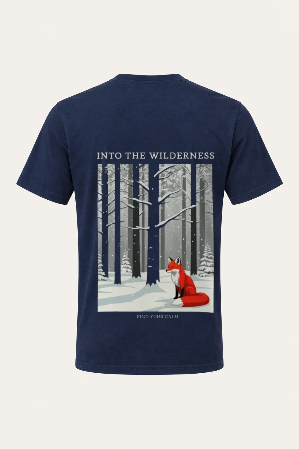 "Into The Wilderness" Heavyweight Unisex Crewneck T-shirt | Gildan 5000