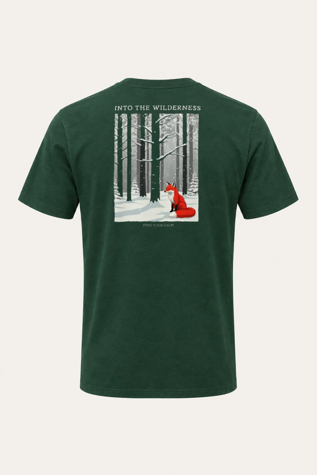 "Into The Wilderness" Heavyweight Unisex Crewneck T-shirt | Gildan 5000