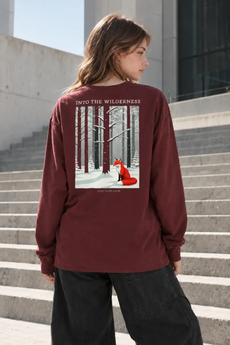 “Into The Wilderness” Unisex Longsleeve T-shirt | Gildan 2400
