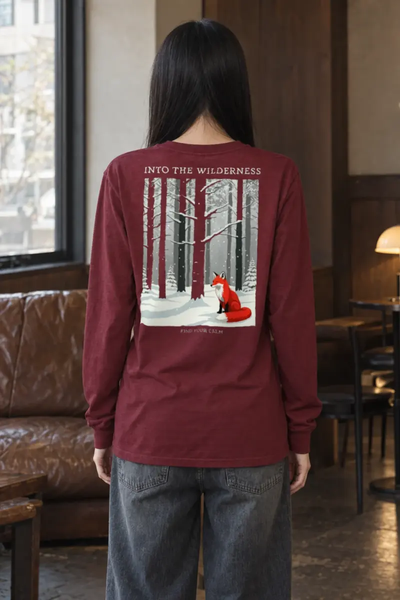 "Into The Wilderness" Unisex Longsleeve T-shirt | Gildan 2400