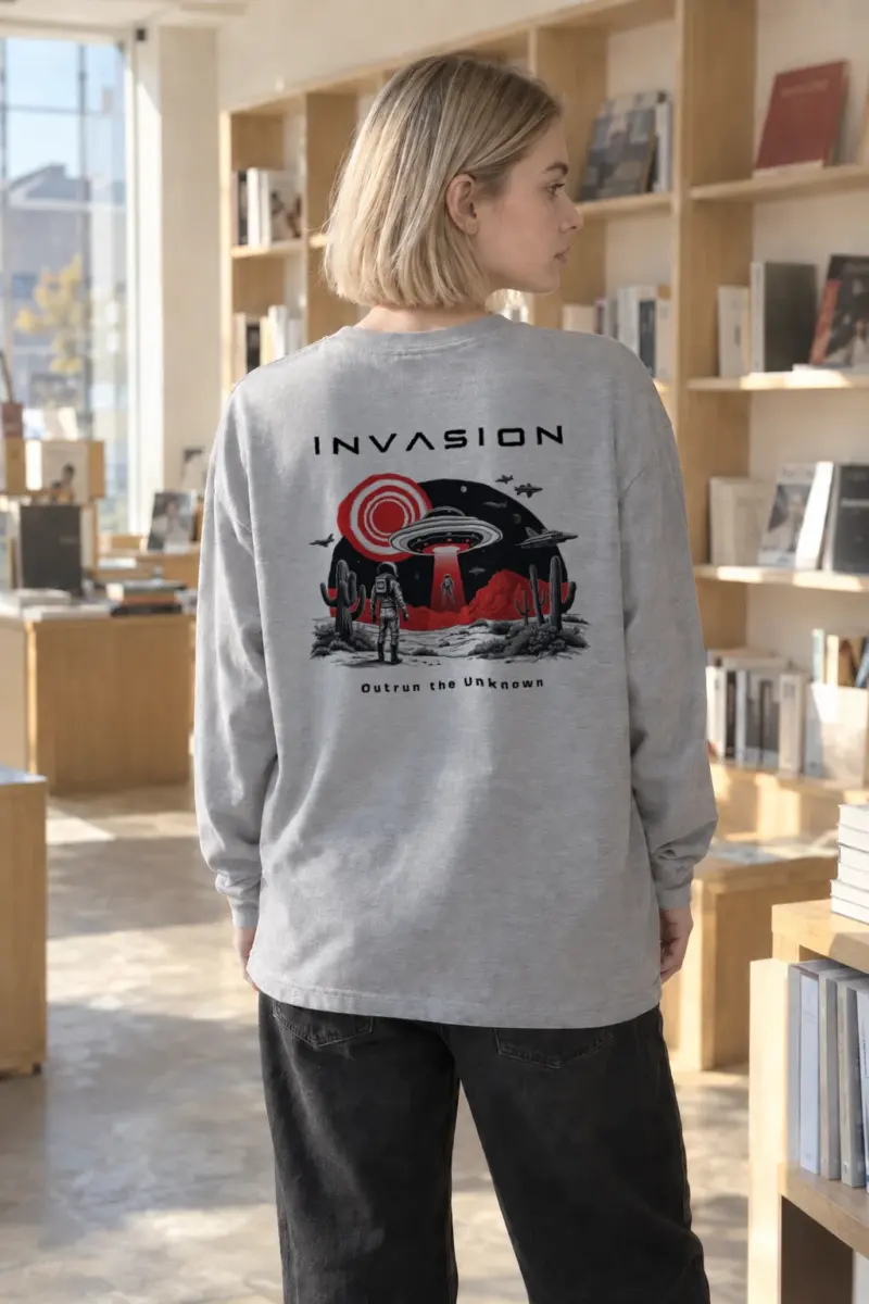 "Invasion" Unisex Longsleeve T-shirt | Gildan 2400