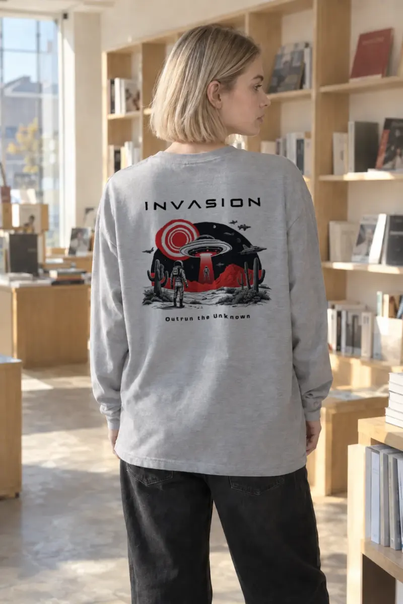 “Invasion” Unisex Longsleeve T-shirt | Gildan 2400