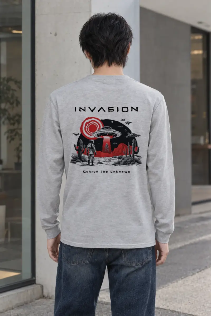"Invasion" Unisex Longsleeve T-shirt | Gildan 2400