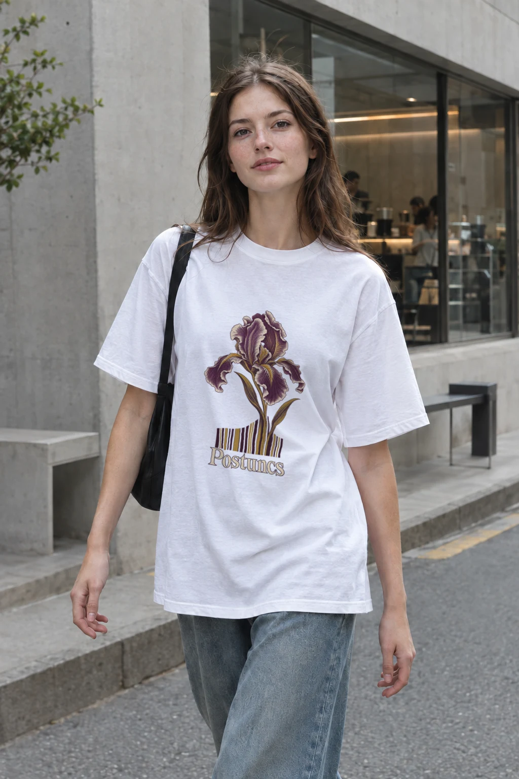 "Iris Botanical Register" Heavyweight Unisex Crewneck T-shirt | Gildan 5000