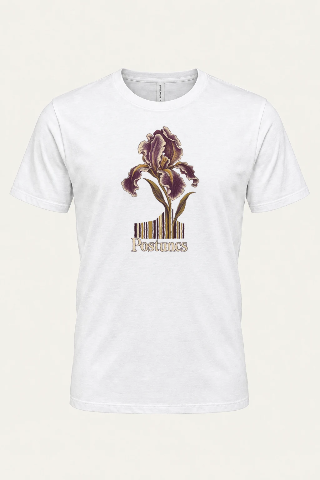 "Iris Botanical Register" Heavyweight Unisex Crewneck T-shirt | Gildan 5000