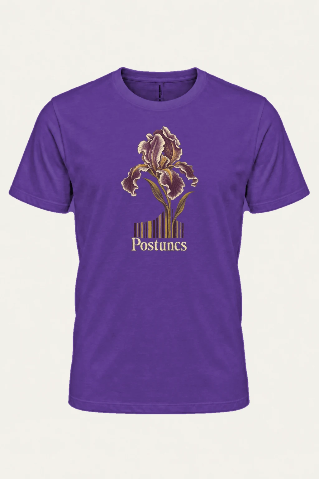 "Iris Botanical Register" Heavyweight Unisex Crewneck T-shirt | Gildan 5000