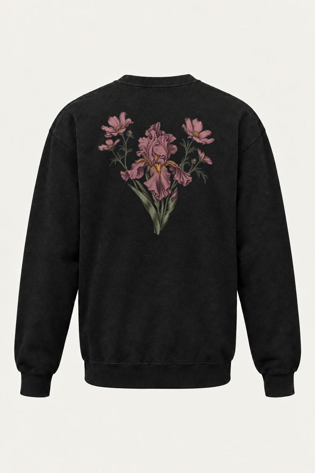 "Iris Wildflower Study" Heavy Blend Unisex Crewneck Sweatshirt | Gildan 18000