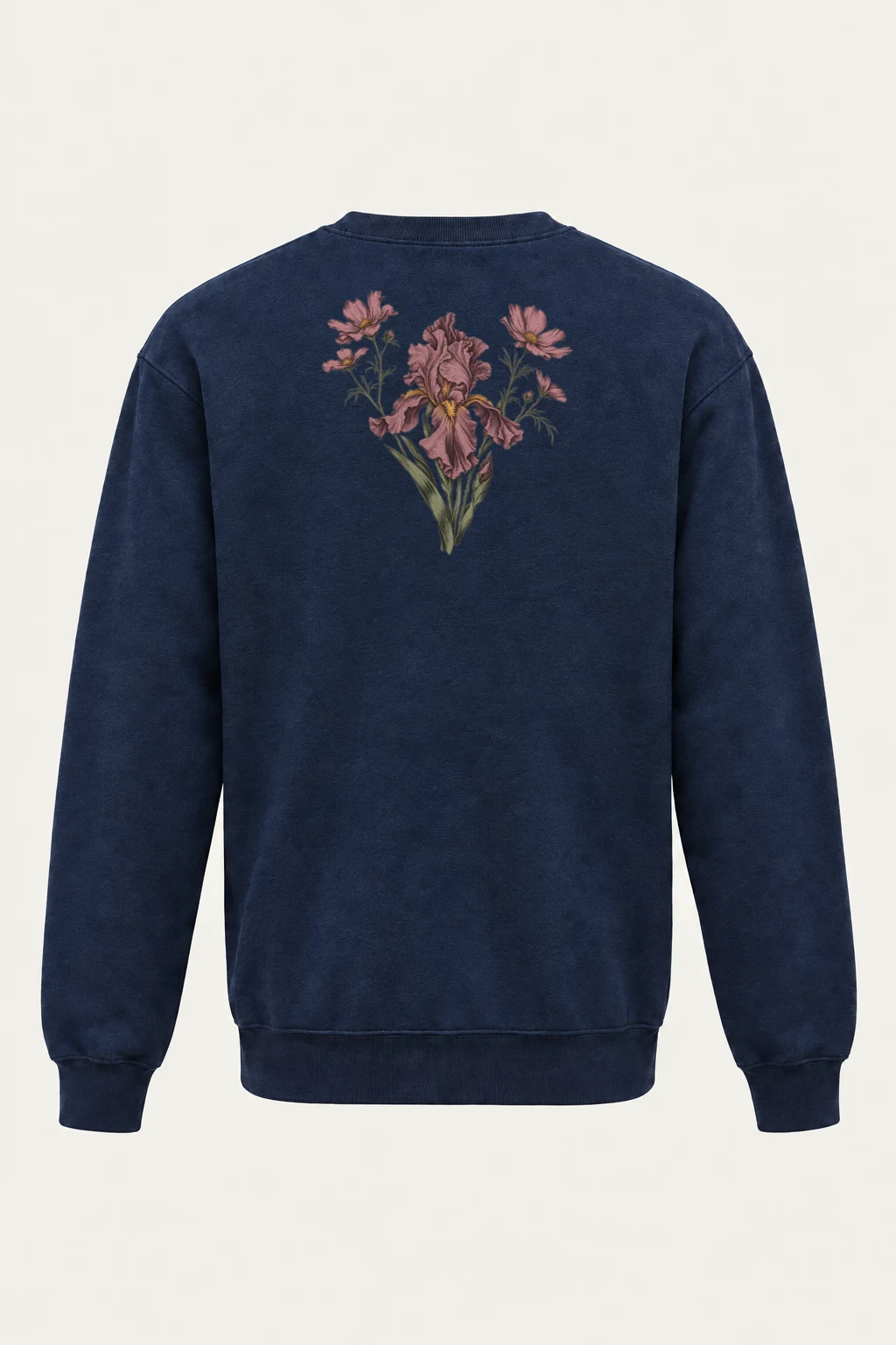 "Iris Wildflower Study" Heavy Blend Unisex Crewneck Sweatshirt | Gildan 18000