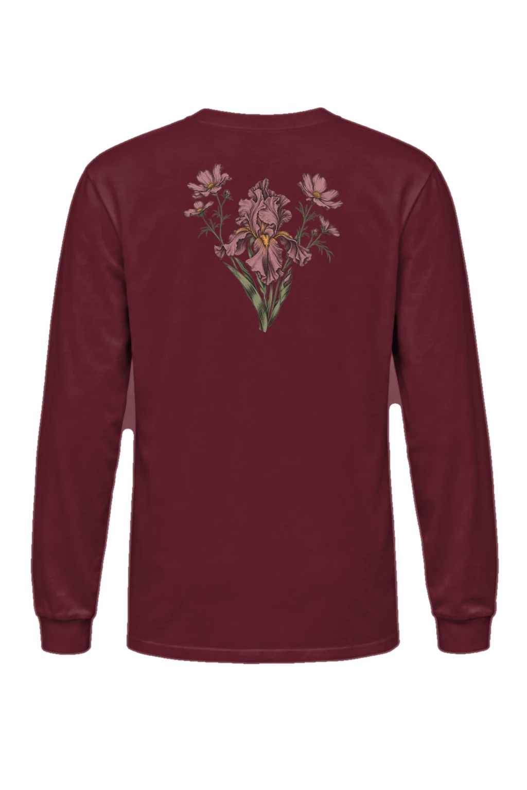 "Iris Wildflower Study" Unisex Longsleeve T-shirt | Gildan 2400